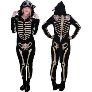 Too Fast Sugar Skull Skeleton Cat Onesie
